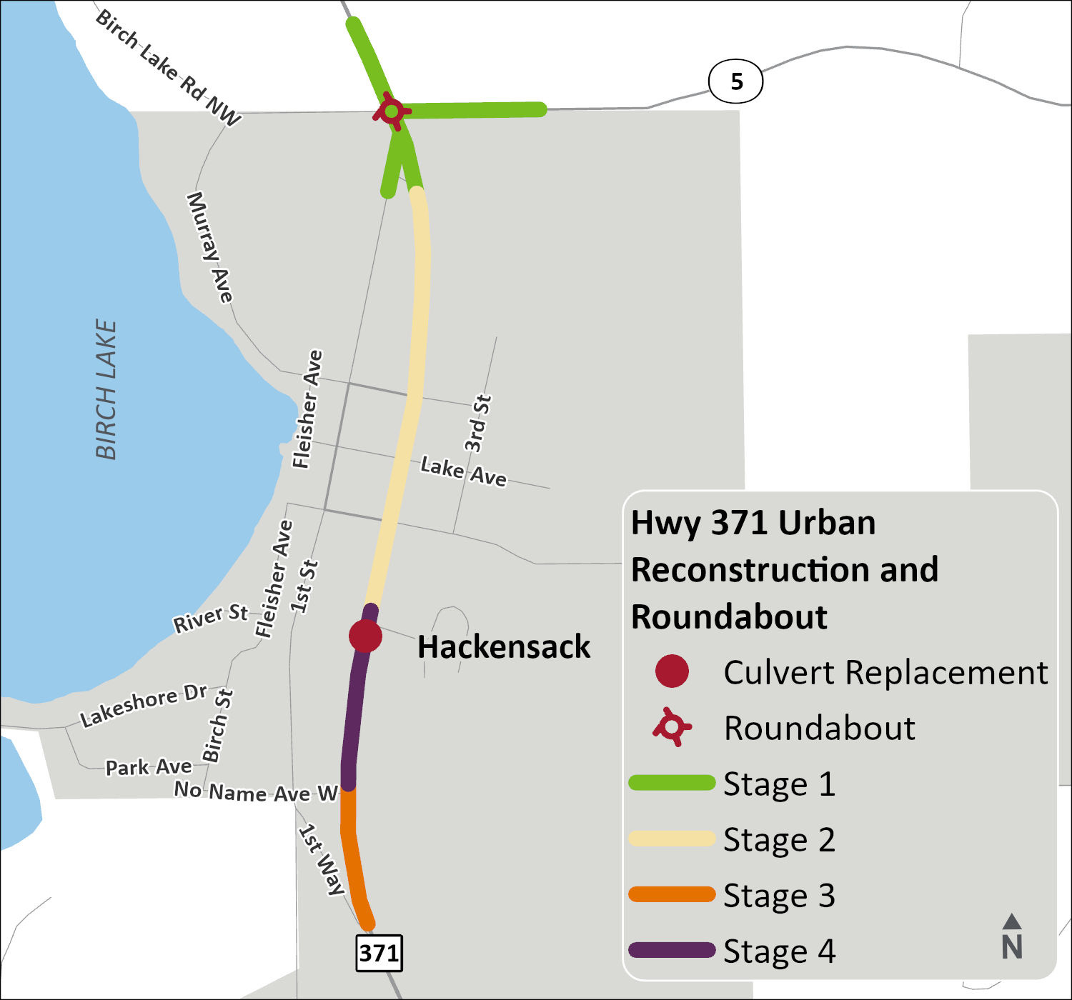 Click to enlarge Map of project limits